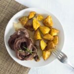 Pan-fried deer heart recipe.