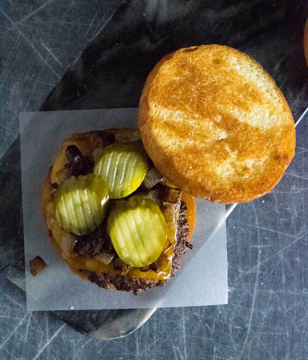 Wisconsin butter burger toppings.