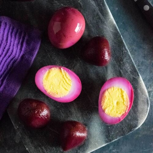 Pickled eggs with beets recipe.