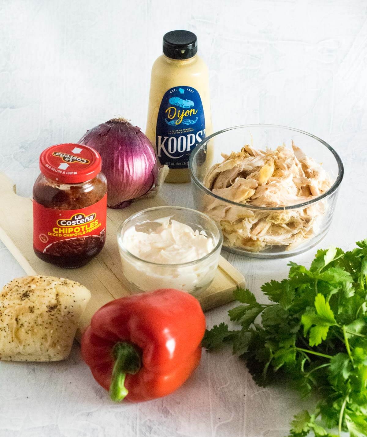 Showing ingredients for Chipotle Chicken Salad.