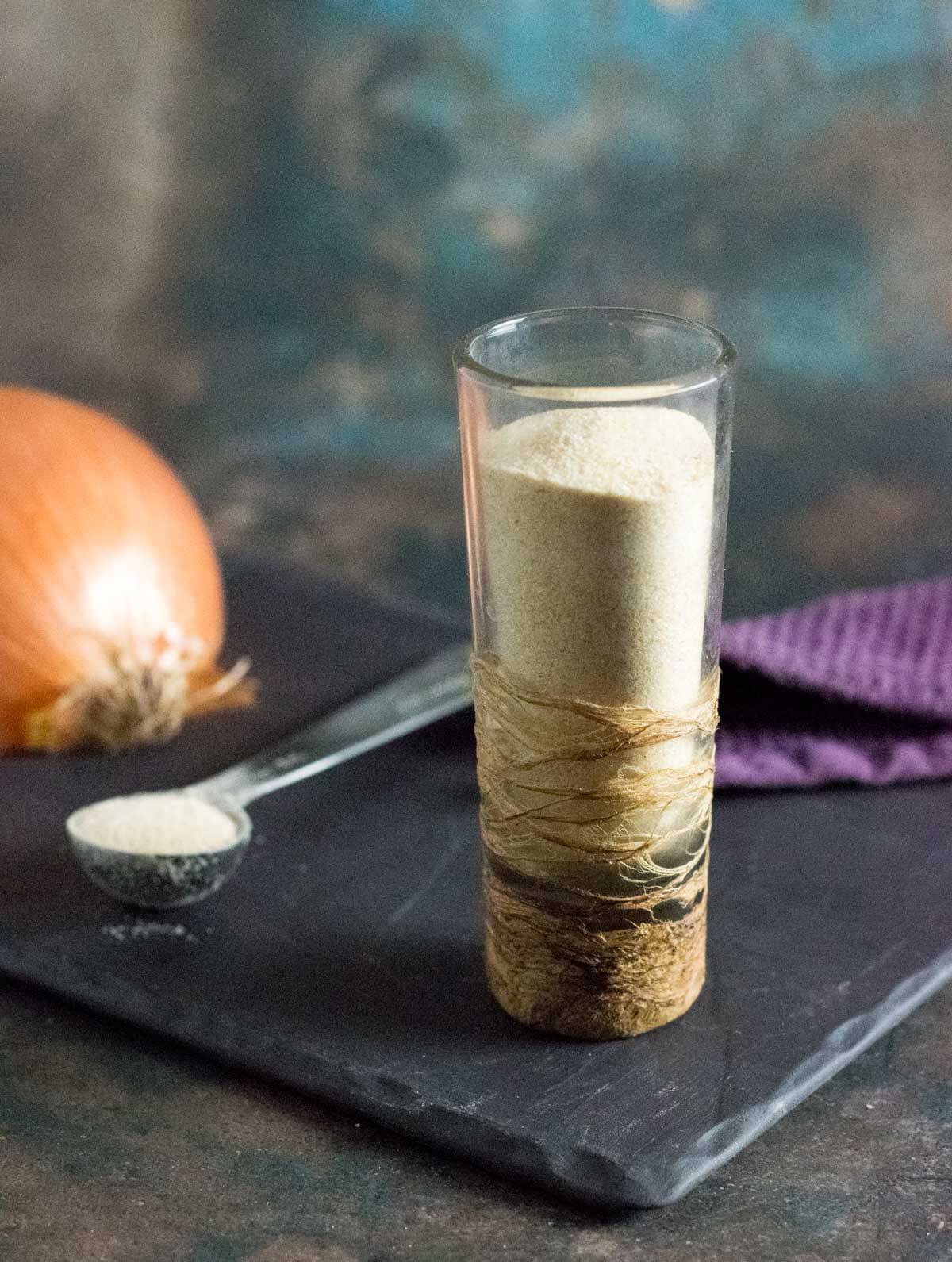 Homemade onion powder.