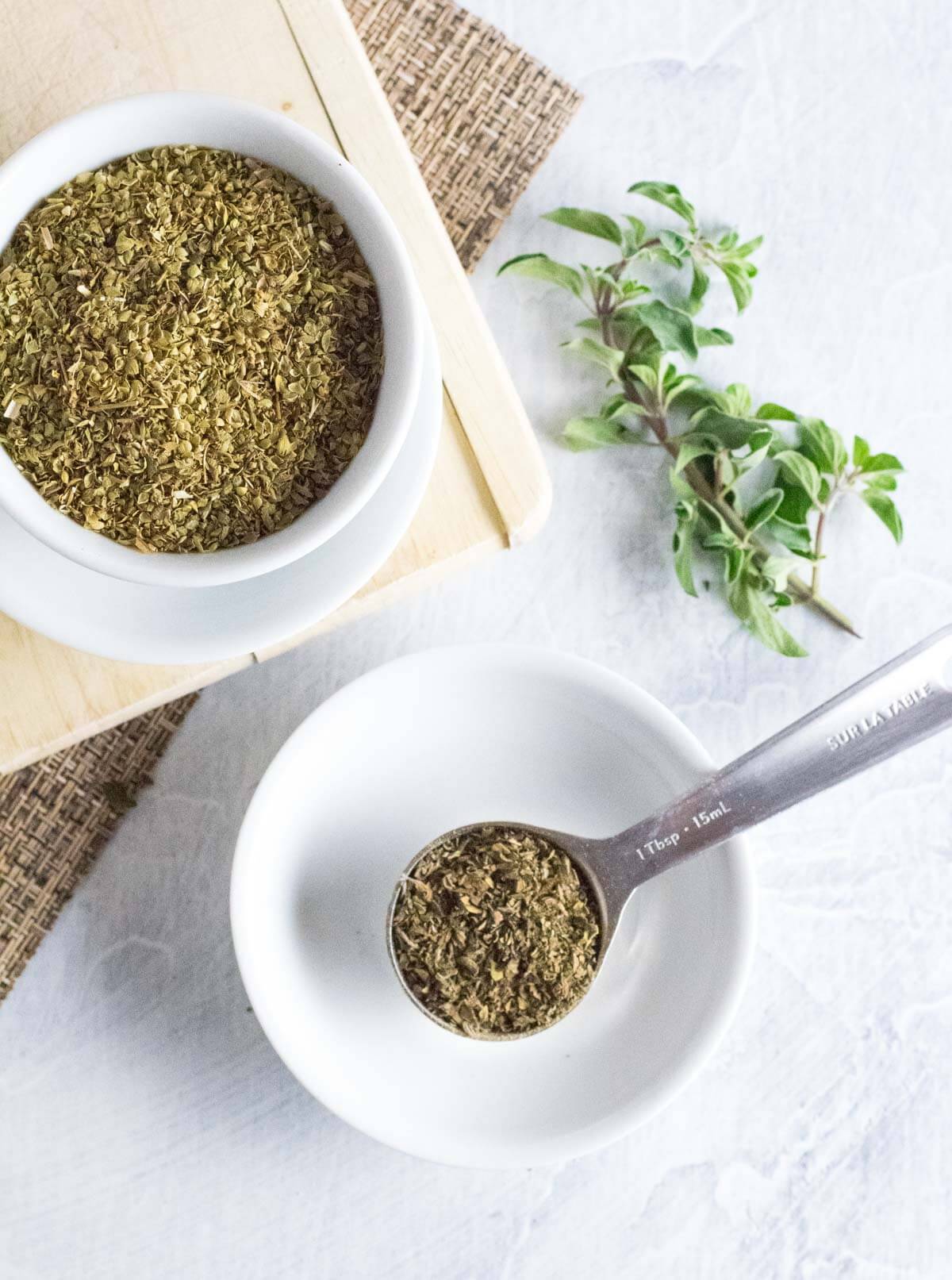 Homemade dried oregano.