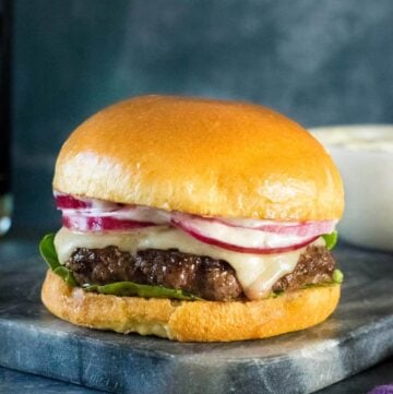 Truffle burger recipe.