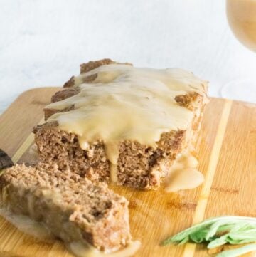 Meatloaf recipe with gravy.
