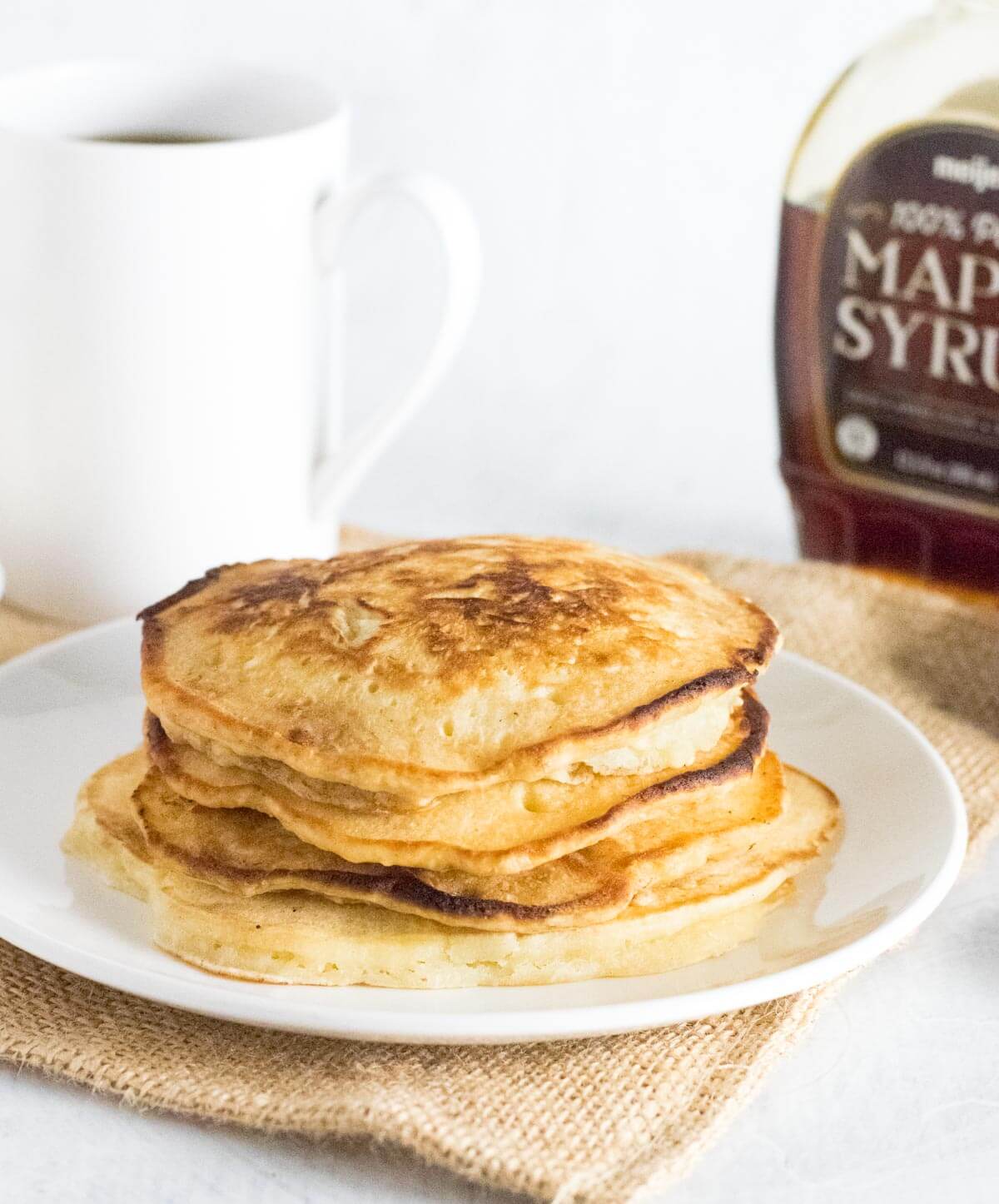 Pancakes with water.