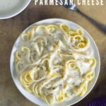 Alfredo sauce without Parmesan cheese.
