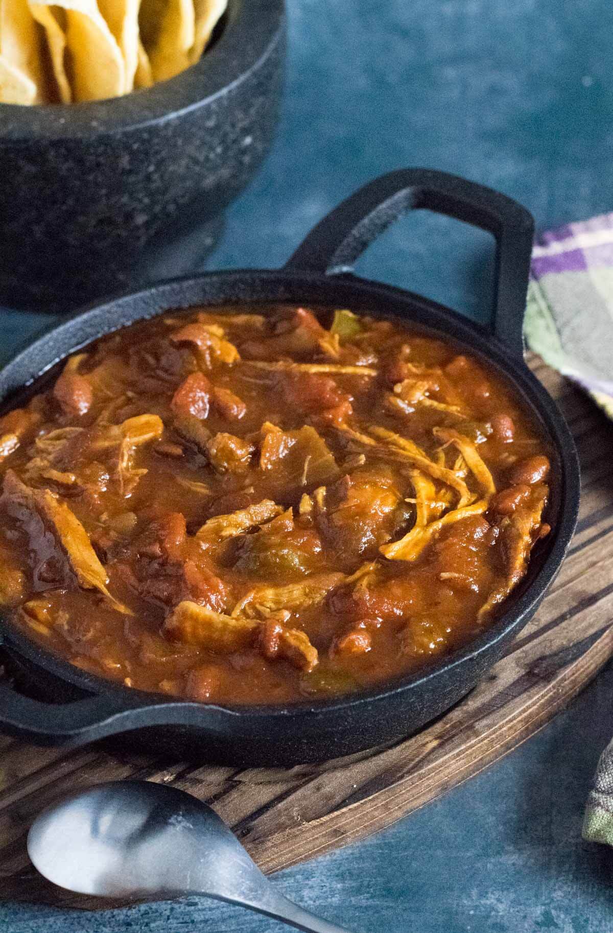 Chili with pork.