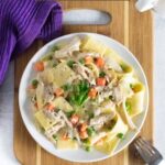 Chicken and egg noodles recipe.