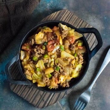 Ground beef and cabbage recipe.