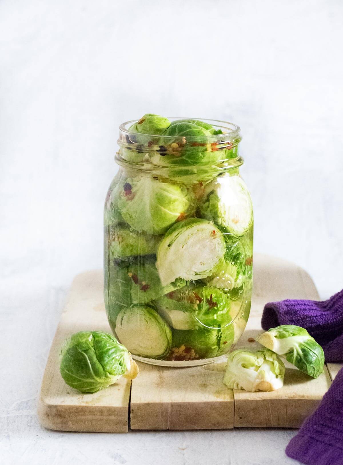 Pickled Brussels Sprouts.