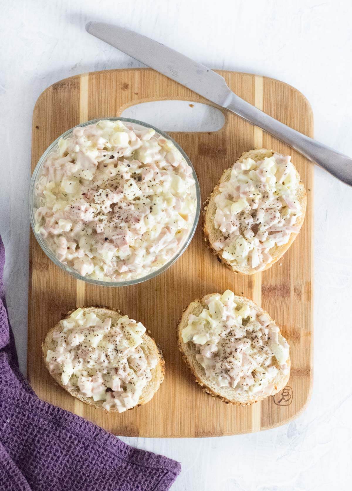 Bologna salad sandwich spread.