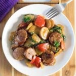 Kielbasa and potatoes skillet recipe.