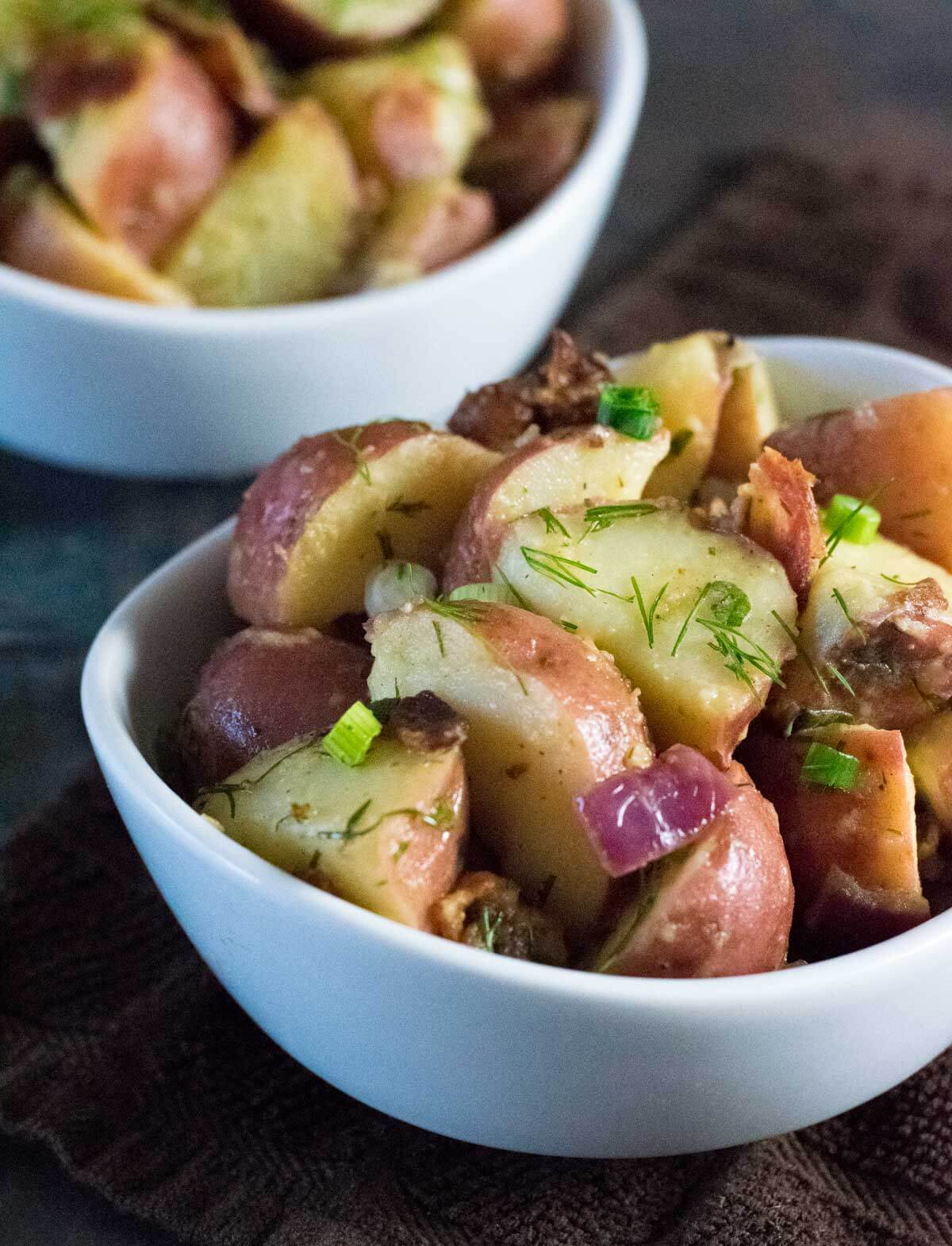 German potato salad with bacon.