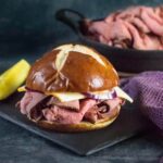 Smoked roast beef recipe.