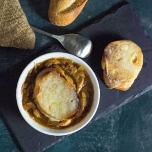 Chicken French onion soup recipe.