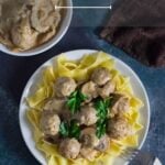 Meatball stroganoff recipe.