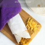 Easy chili cheese burrito recipe.
