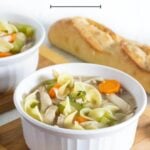 Rotisserie chicken noodle soup.