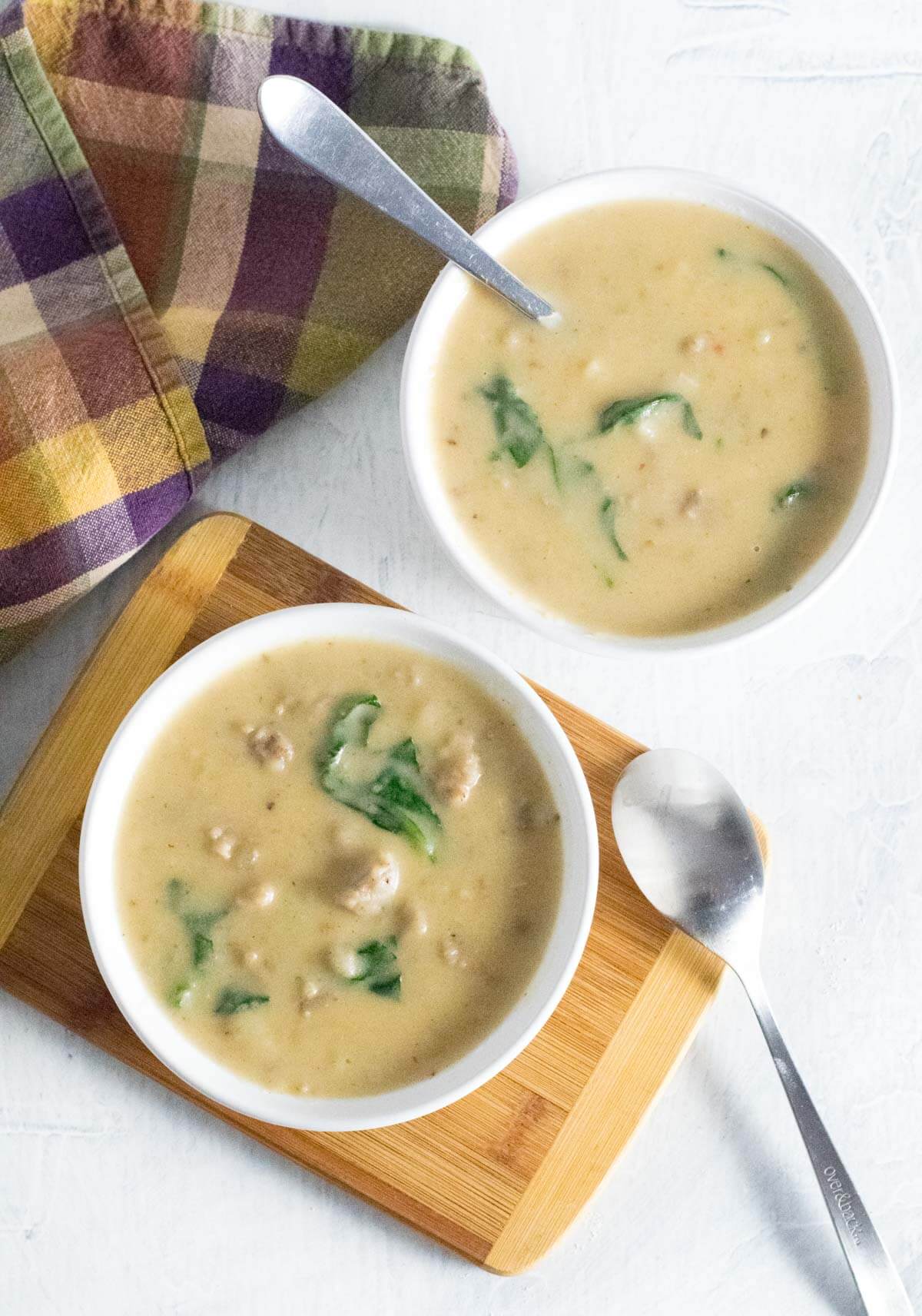 Italian Sausage Potato Soup.