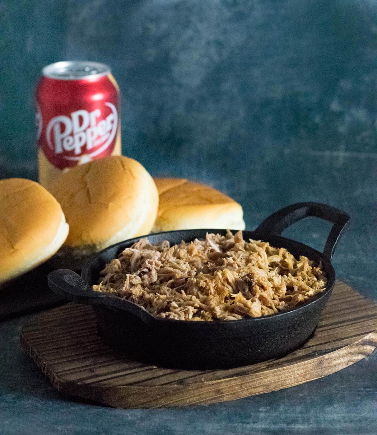 Pulled pork with Dr Pepper.