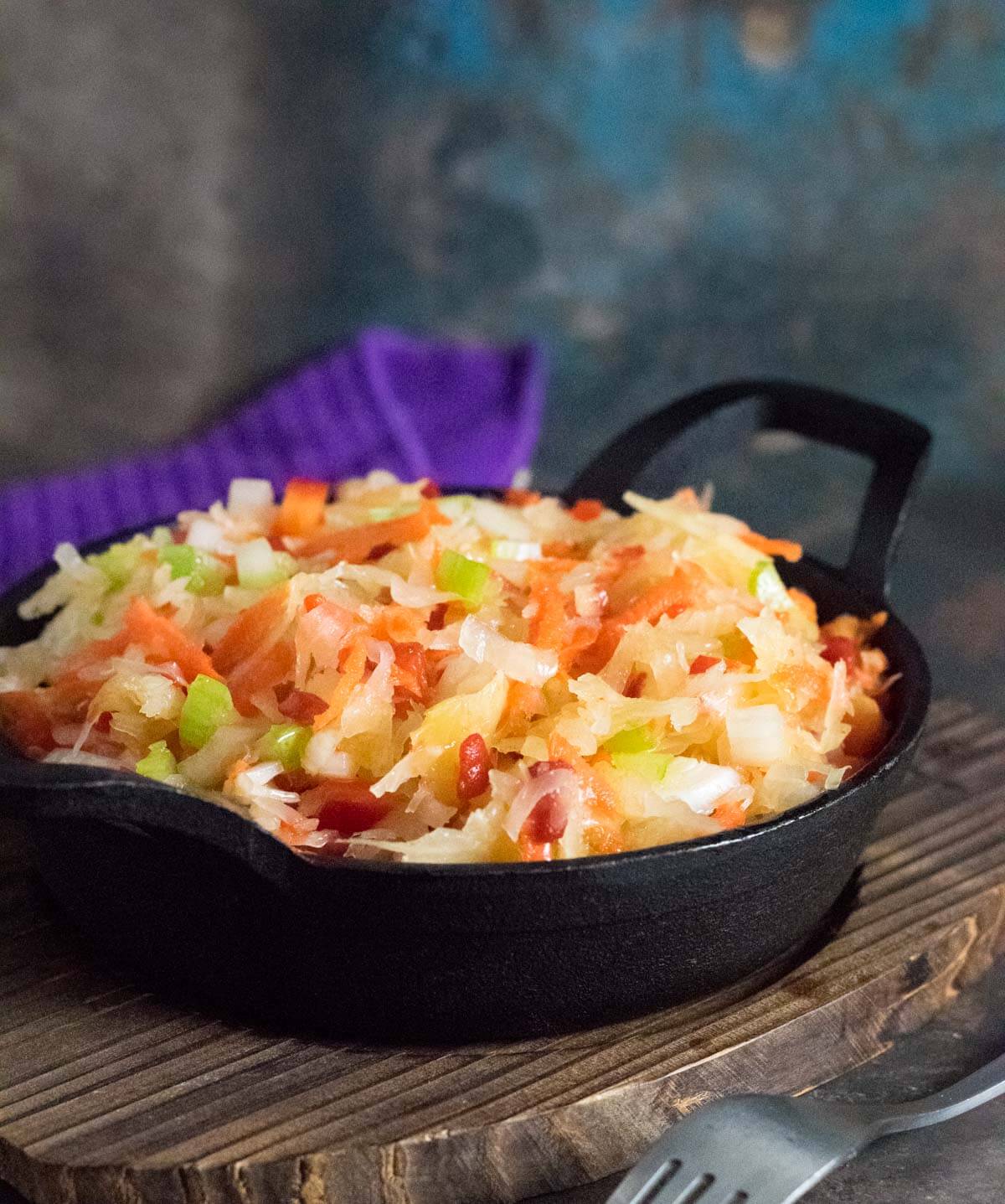 Classic sauerkraut salad.