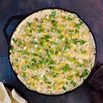 Cheesy corn dip recipe.