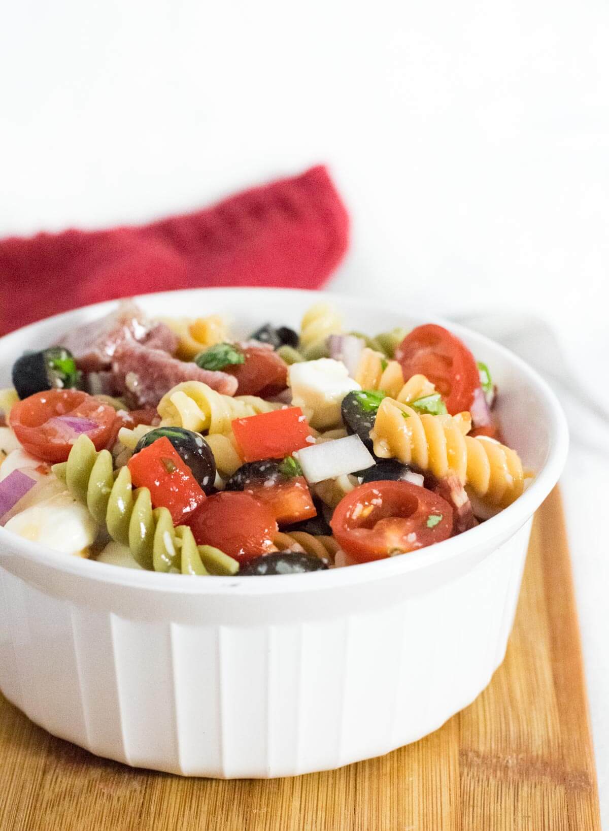 Italian dressing pasta salad.
