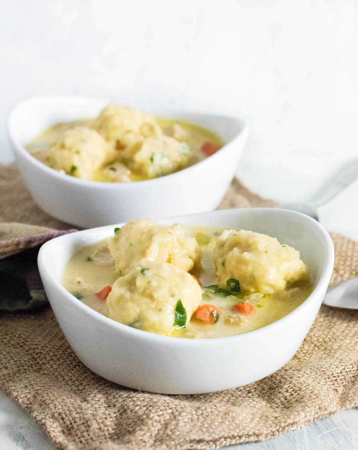 Turkey dumpling soup.