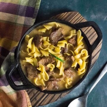 Amish beef and noodles recipe.
