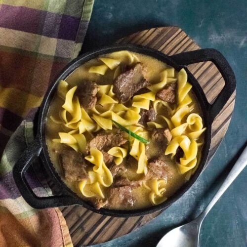 Amish beef and noodles recipe.