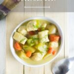 Homemade knoephla soup recipe.