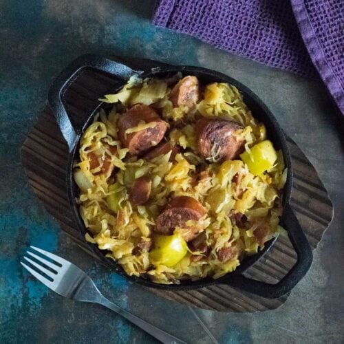 Sausage and sauerkraut recipe.