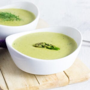Asparagus potato soup recipe.