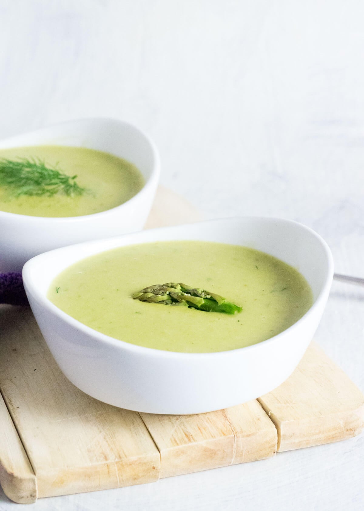 Asparagus potato soup.