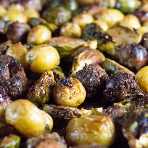 Brussels sprouts and sausage recipe.